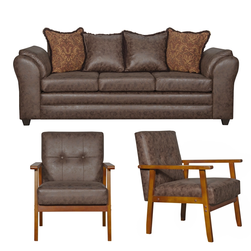 JUEGO LIVING 3 1 1 SITIALES ACONCAGUA CHOCOLATE - 2