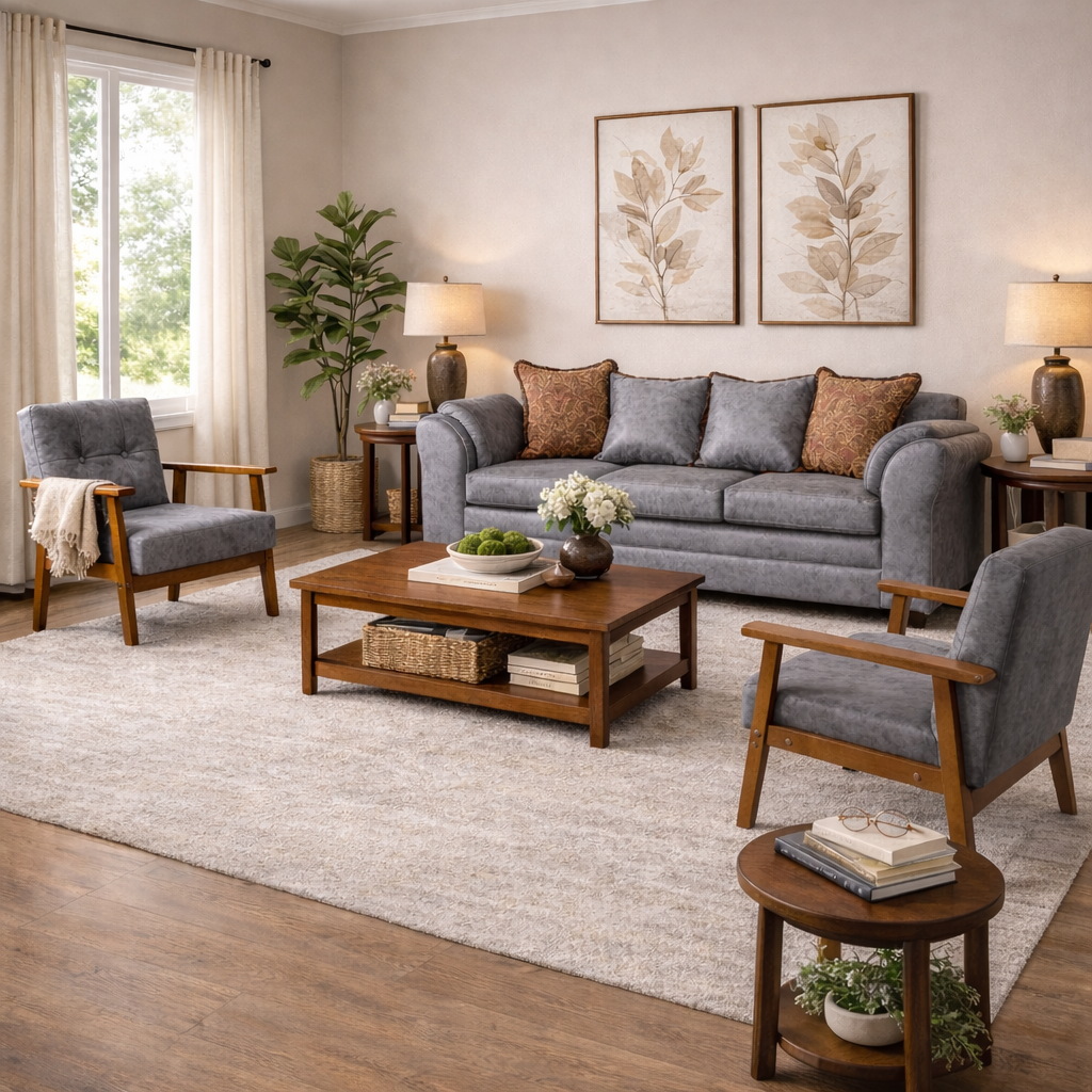 JUEGO LIVING 3 1 1 SITIALES ACONCAGUA GRIS - 1