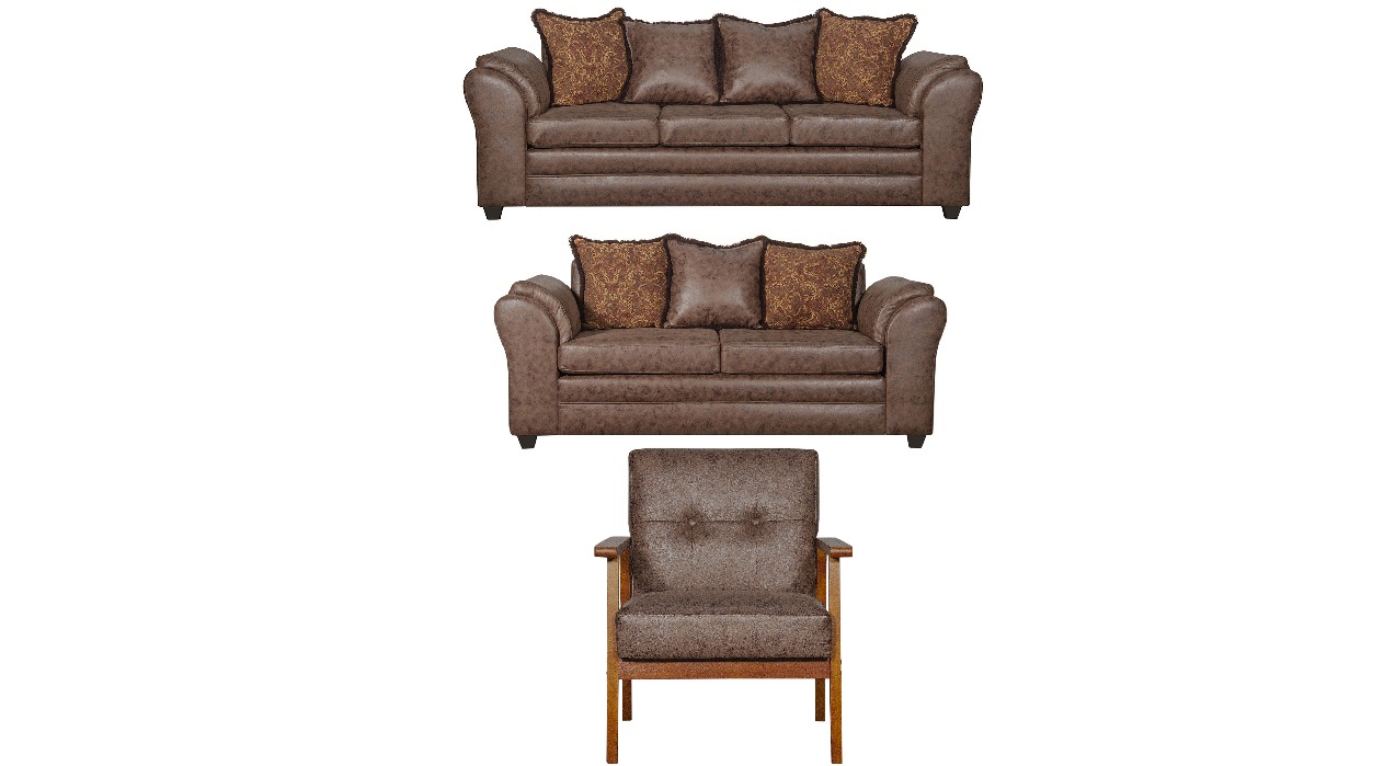 JUEGO DE LIVING 3 2 1 SITIAL ACONCAGUA CAFE - 2