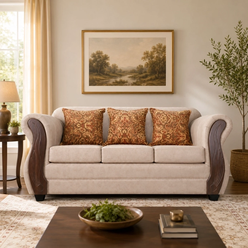SOFA 3 CUERPOS TOSCANA BEIGE - 1