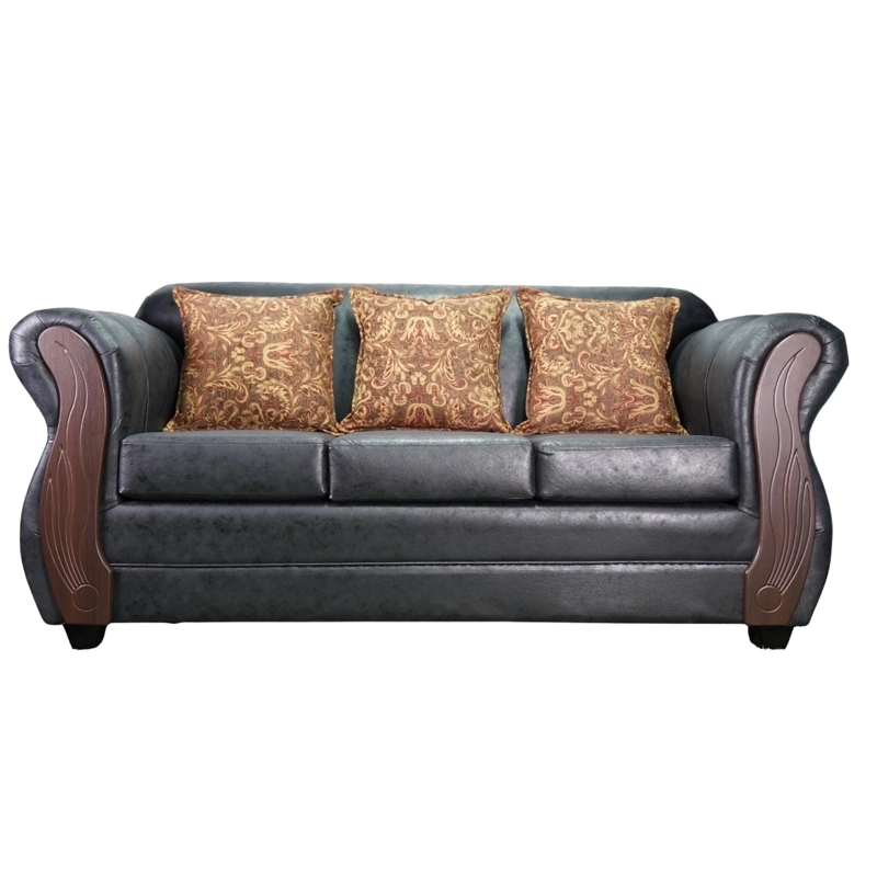 SOFA 3 CUERPOS TOSCANA NEGRO - 2