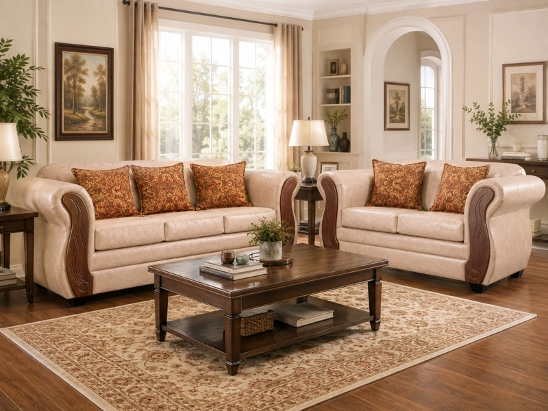 JUEGO DE LIVING 3 2 TOSCANA BEIGE - 1