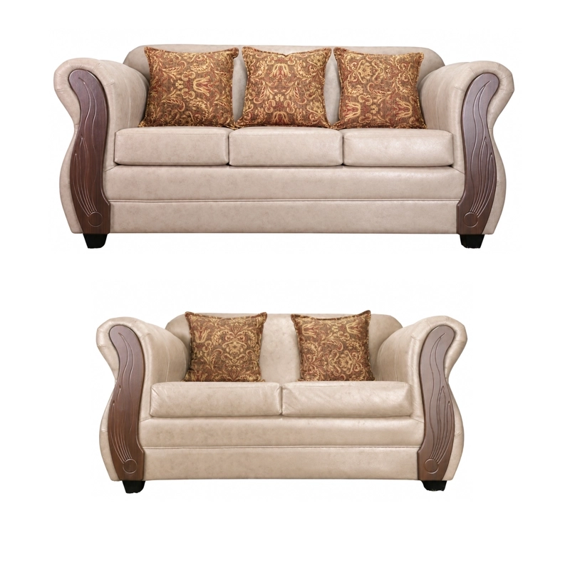 JUEGO DE LIVING 3 2 TOSCANA BEIGE - 2