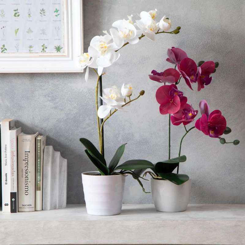 PLANTA ARTIFICIAL MACETA ORQUIDEA 51 CM - 5