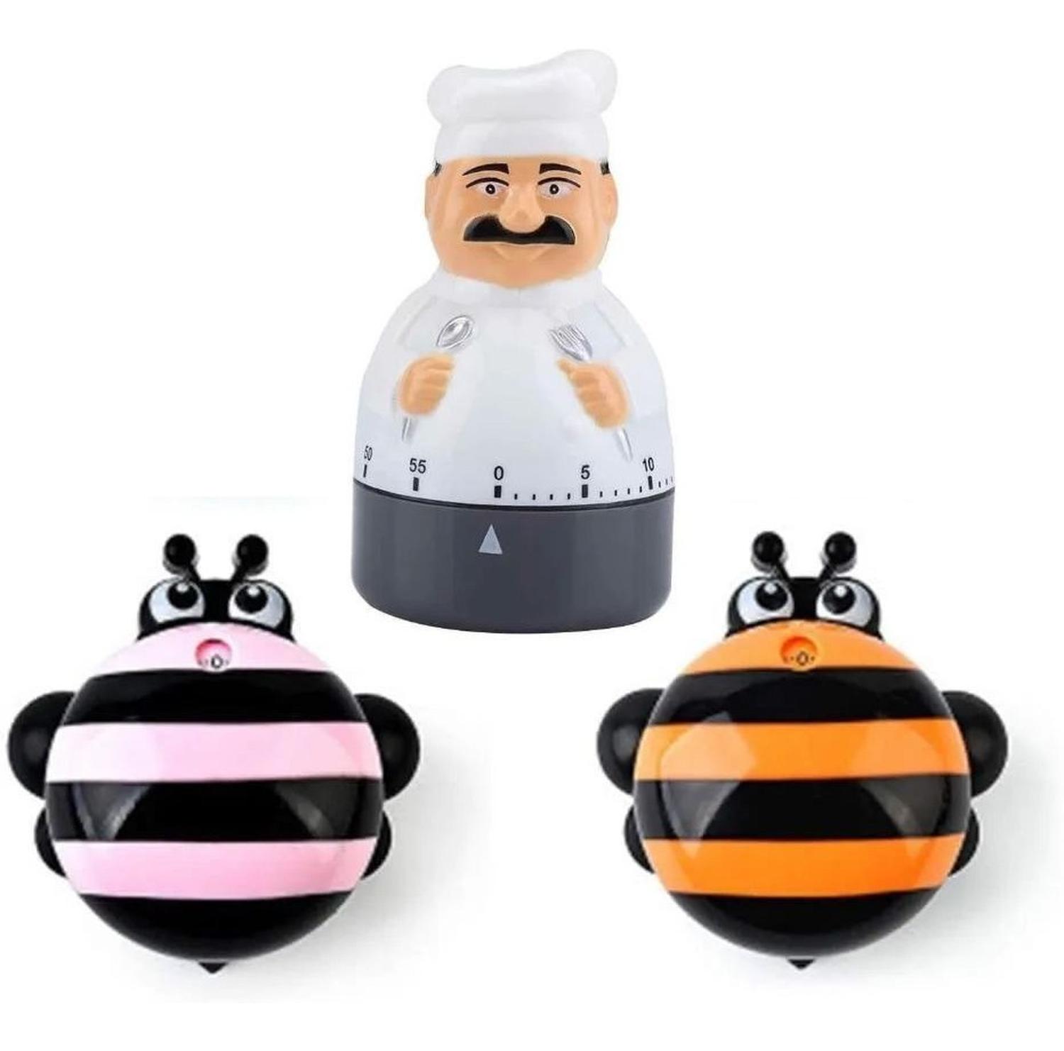 Temporizador Mecánico De Cocina Con Forma De Animal | 60 Minutos, Sin Pilas, Diseño Divertido Para Cocinar Y Estudiar