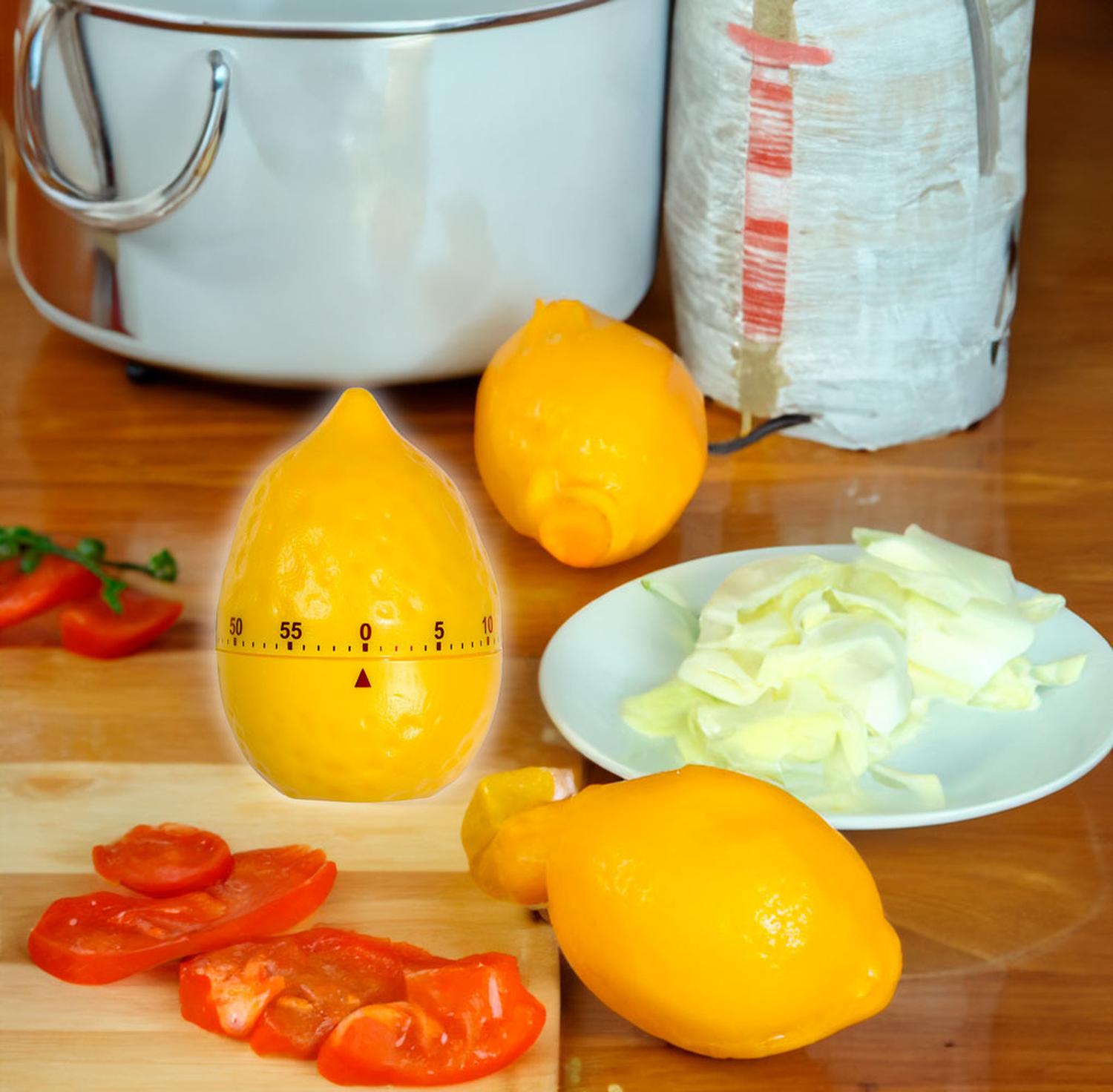 TIMER COCINA RELOJ TEMPORIZADOR A CUERDA LIMON - 3