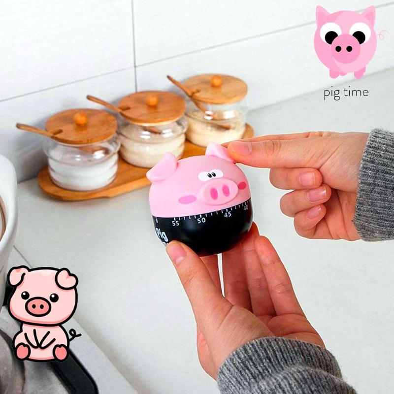 TIMER CHANCHO COCINA RELOJ TEMPORIZADOR A CUERDA - 6