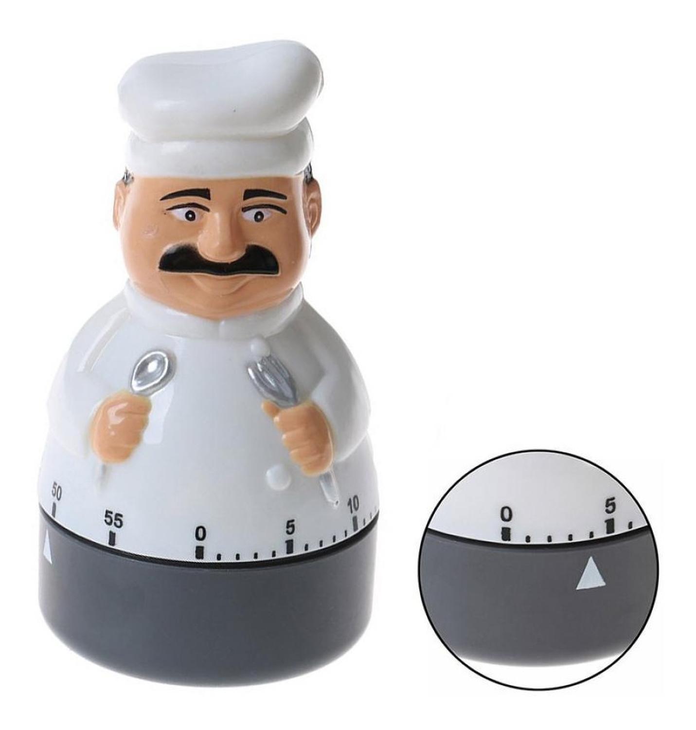 TIMER COCINA RELOJ TEMPORIZADOR A CUERDA COCINERO - 1