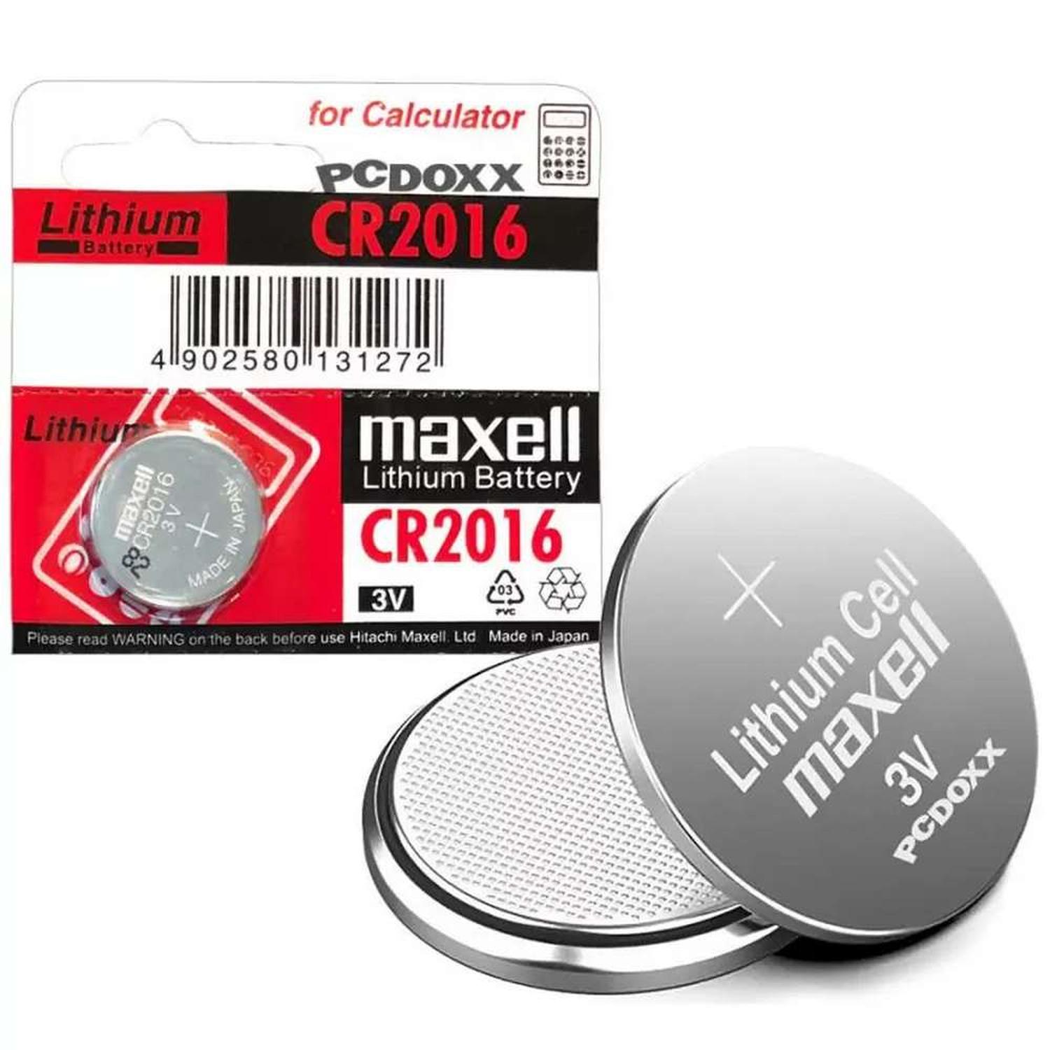 PILA GEN 1X CR2016 BATERIA LITIO 3V BOTON RELOJ CONTROL LLAVE MAXELL 1X CR2016 - 2