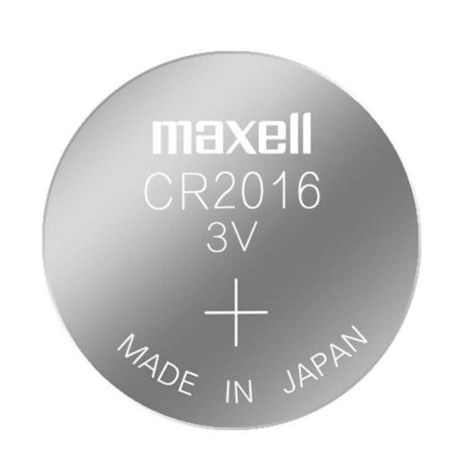 PILA GEN 1X CR2016 BATERIA LITIO 3V BOTON RELOJ CONTROL LLAVE MAXELL 1X CR2016 - 4