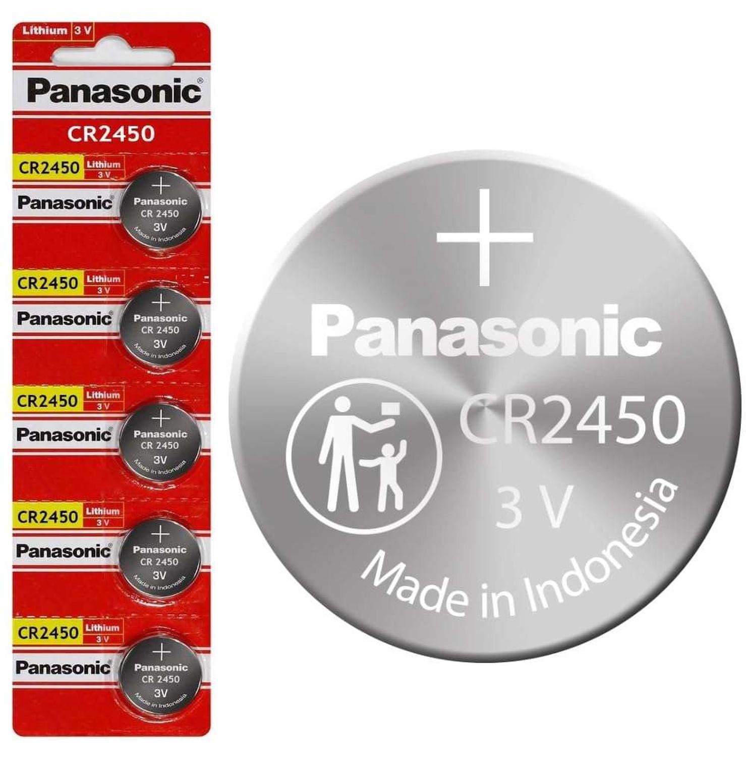 PILA DE BOTON PANASONIC CR2450 BATERIA RELOJ CONTROL JUGUETES MOD CR-2450 - 3