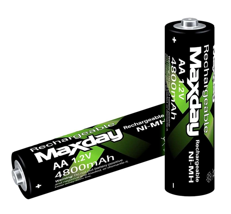 PACK DE 2 PILAS RECARGABLES MAXDAY AA 4800MAH MAXDAY AA - 2