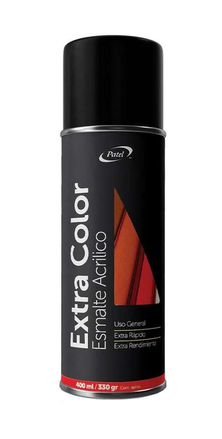 PINTURA EN SPRAY BRILLANTE INTERIOR EXTERIOR SECADO RAPIDO COLOR NEGRO - 1