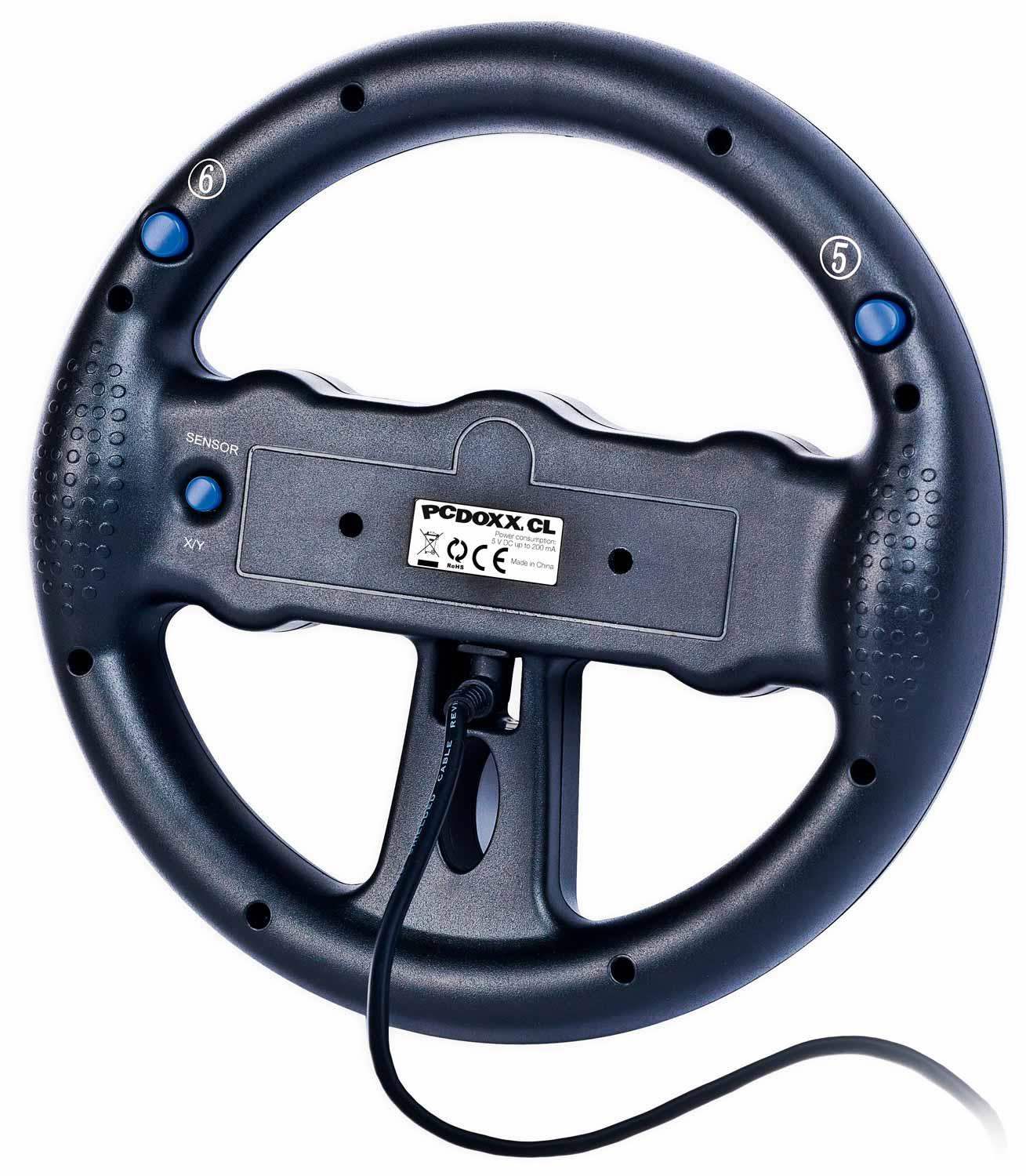 CONTROL GEN PC JUEGO MANDO MANUBRIO CARRERA AUTO VOLANTE AVION TIMON JWG-783U - 2