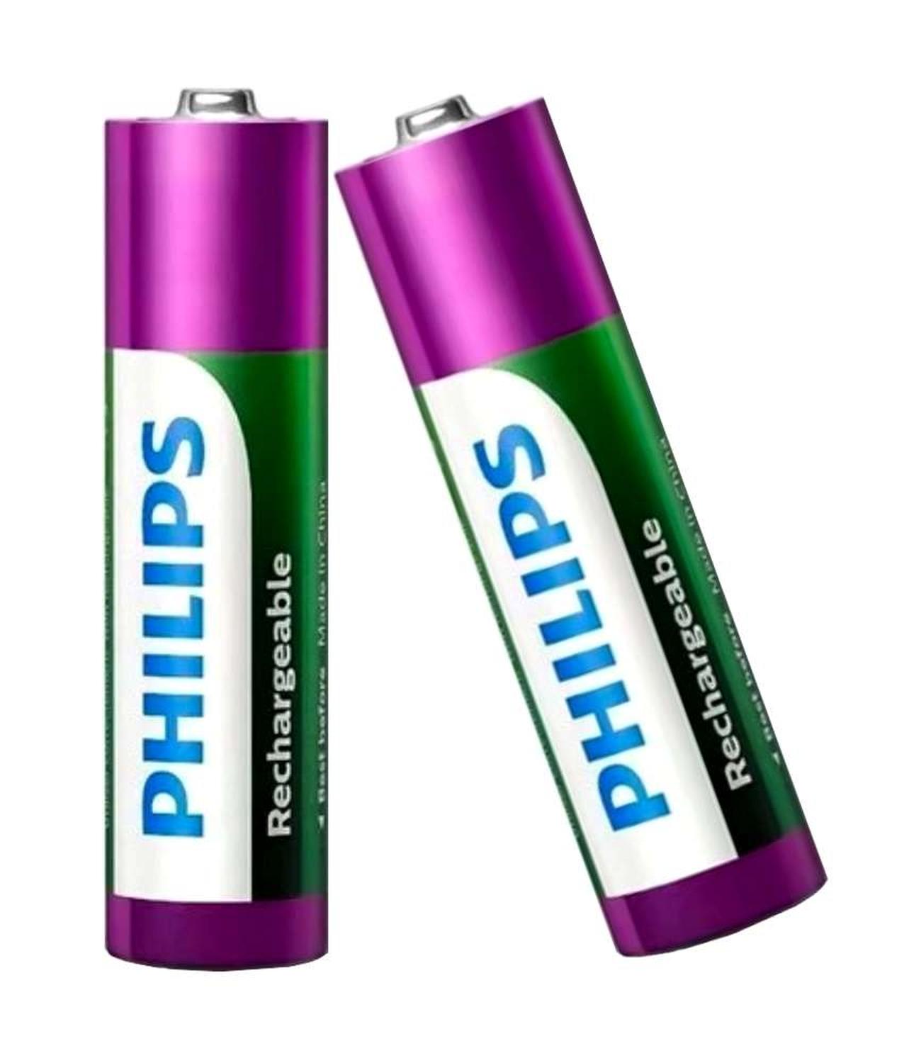 PILAS GEN PACK 2 RECARGABLES PHILIPS AA CONTROL LINTERNA JUGUETE PACK AA - 2