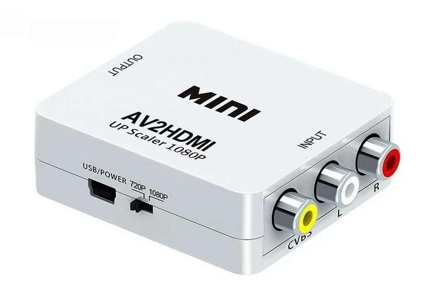 ADAPTADOR GEN CONVERSOR PARA PLAYSTATION WII XBOX RCA VIDEO HDMI AV PLAY RCA A TV HDMI - 2