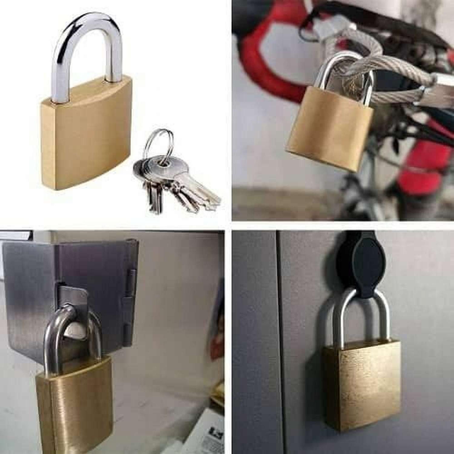 CANDADO A LLAVE 25MM METAL MALETA CASILLERO EQUIPAJE LOCKER 25MM - 2