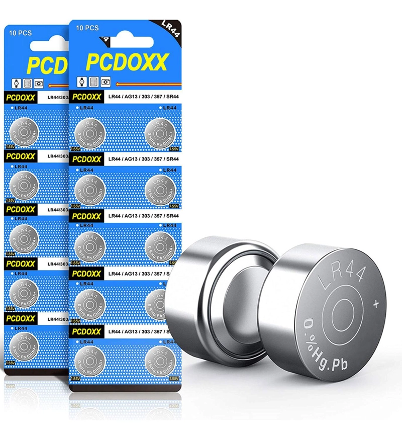 PILAS GEN SET 2 TIRA 20 PILA BOTON RELOJ LASER CALCULADO AG13 LR44 A76 20 - 1