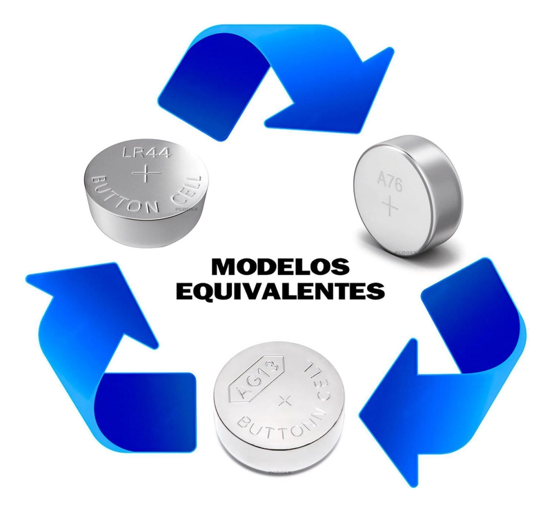 PILAS GEN SET 2 TIRA 20 PILA BOTON RELOJ LASER CALCULADO AG13 LR44 A76 20 - 2