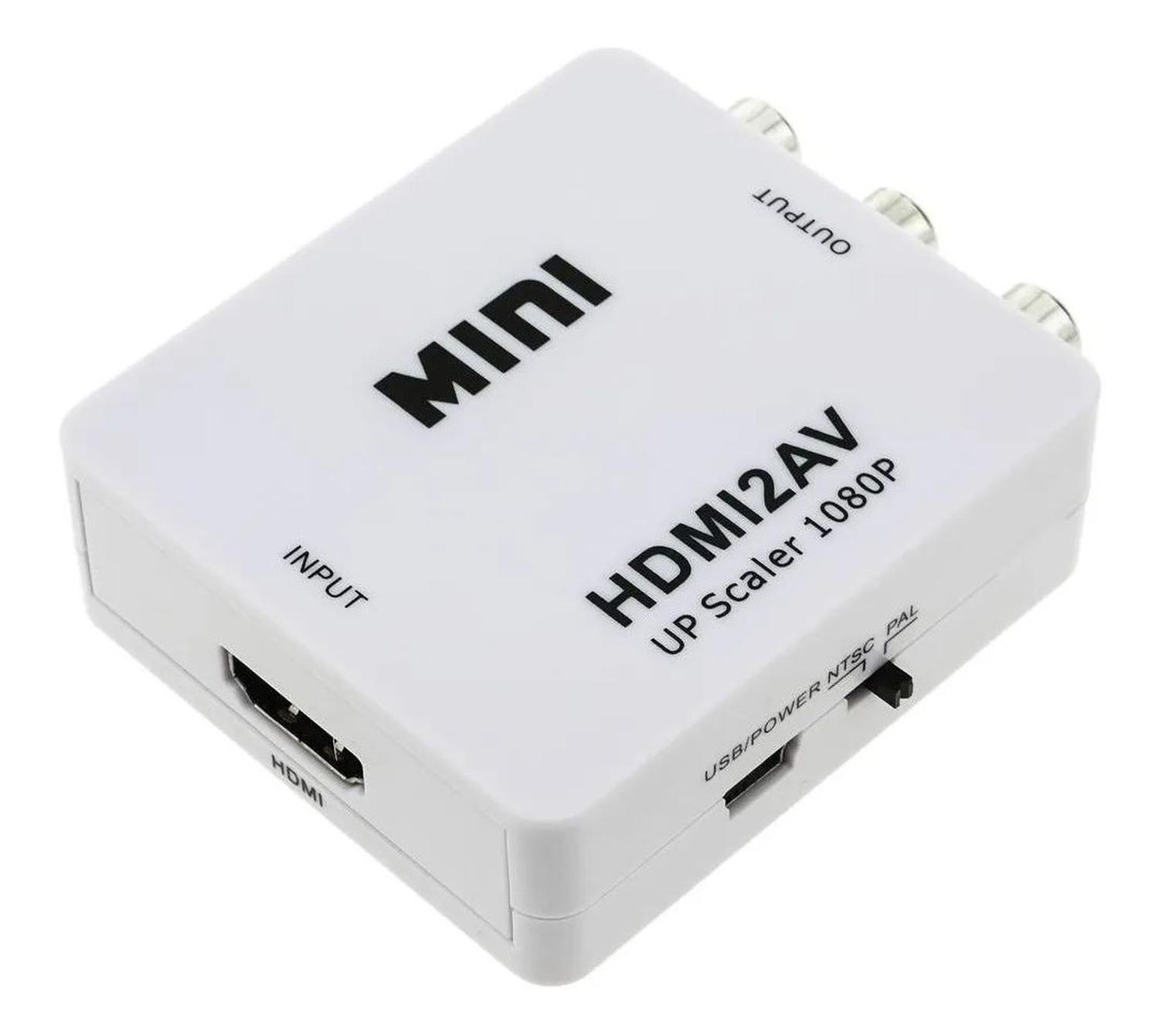 CONVERSOR HDMI A RCA AUDIO Y VIDEO ADAPTADOR CAMBIADOR SEÑAL HDMI A RCA - 6