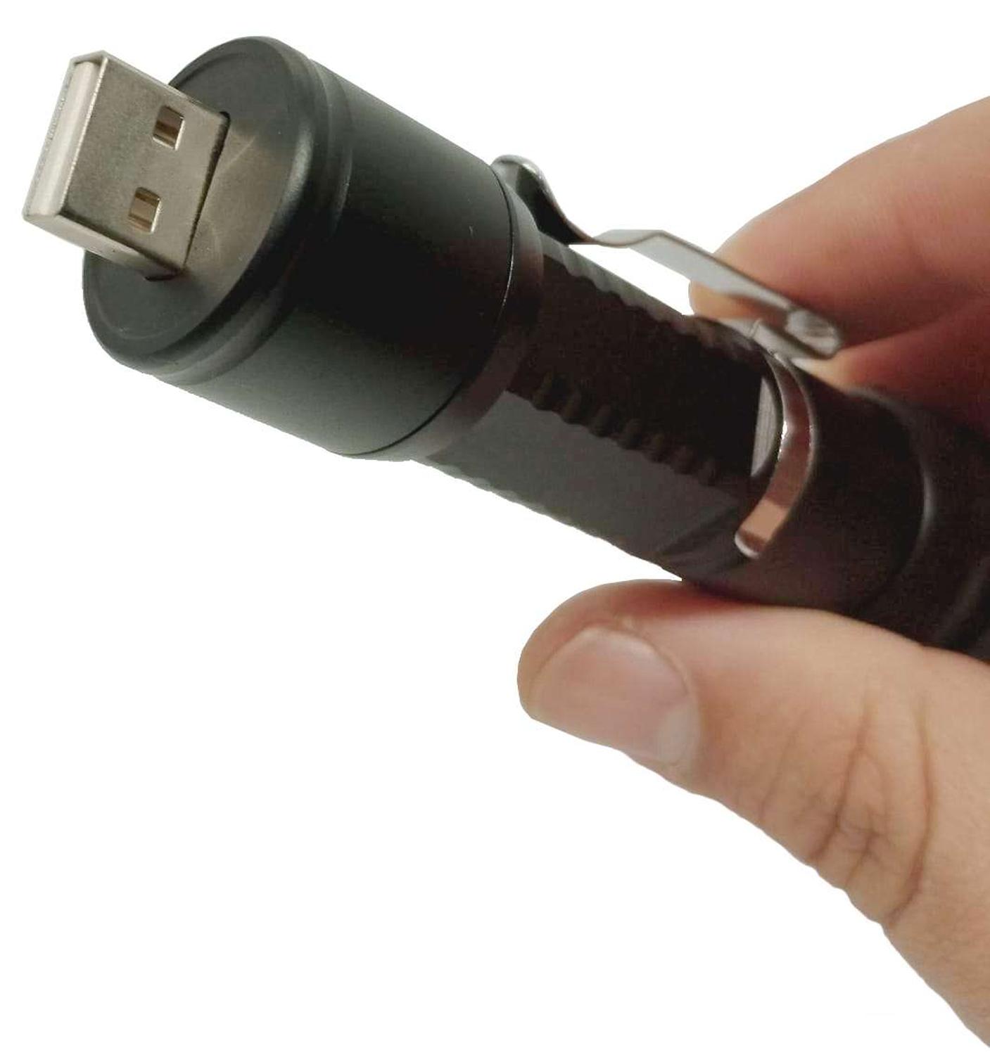 LINTERNA LED CON ZOOM RECARGABLE PUERTO USB CON ALTO ALCANCE DESLIZANTE - 4