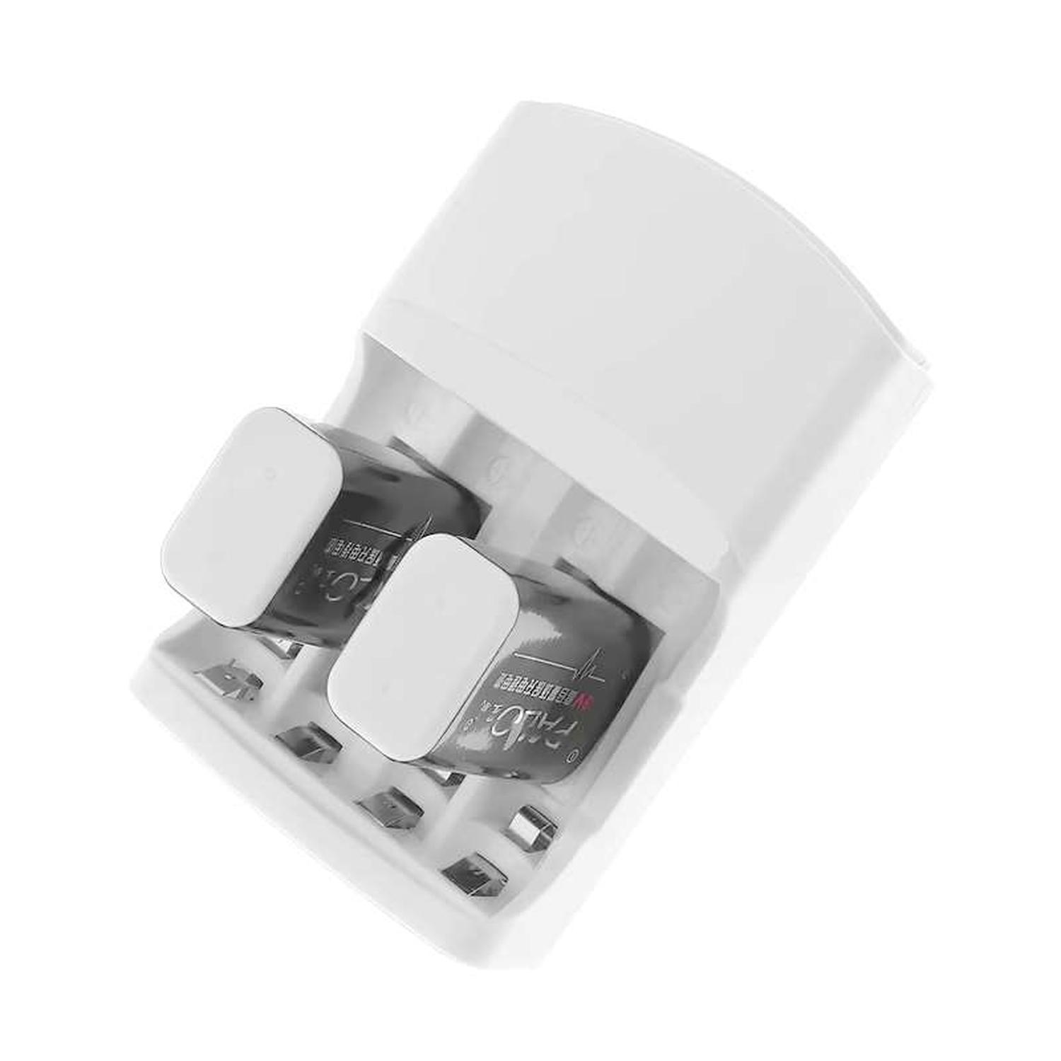 CARGADOR DE PILAS RECARGABLES AA AAA Y BATERIAS DE 9V MAXDAY PARA 4 PILAS - 4