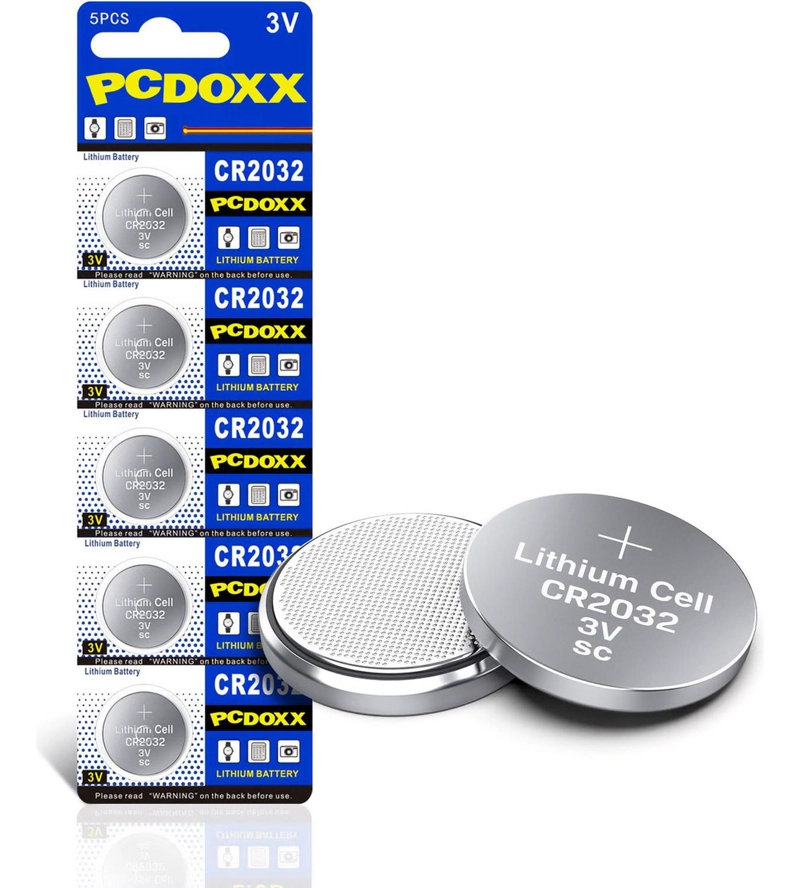 PACK TIRA 5 PILAS TIPO BOTON LITIO CR2032 LITHIUM GEN - CR2032 - 1