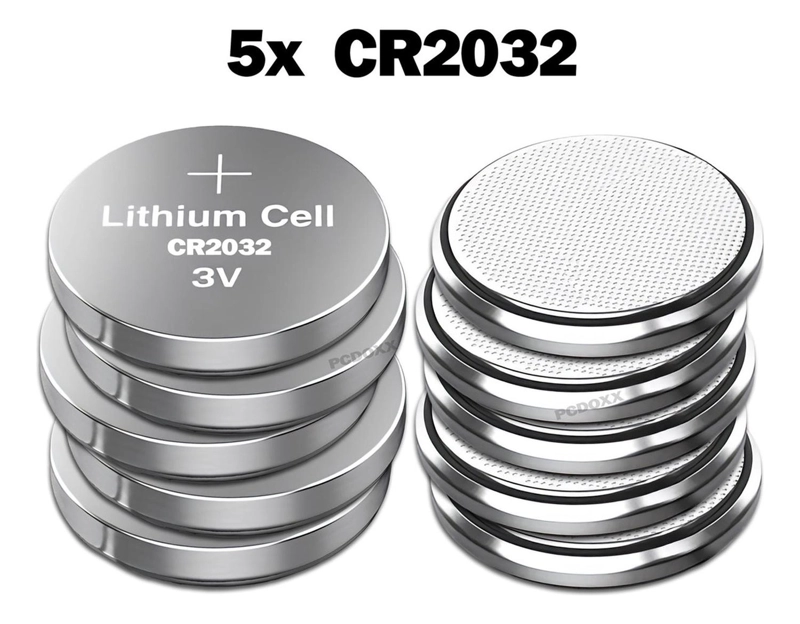 PACK TIRA 5 PILAS TIPO BOTON LITIO CR2032 LITHIUM GEN - CR2032 - 2
