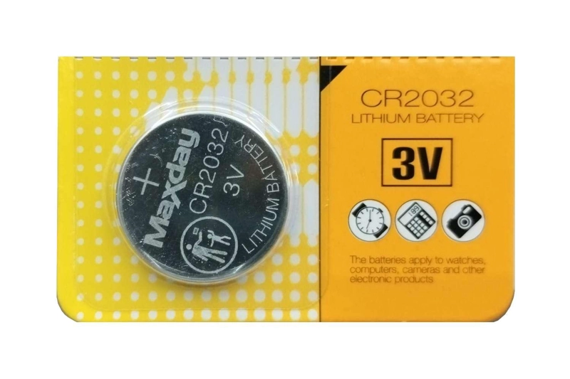 PACK TIRA 5 PILAS TIPO BOTON LITIO CR2032 LITHIUM MAXDAY - CR2032 - 4