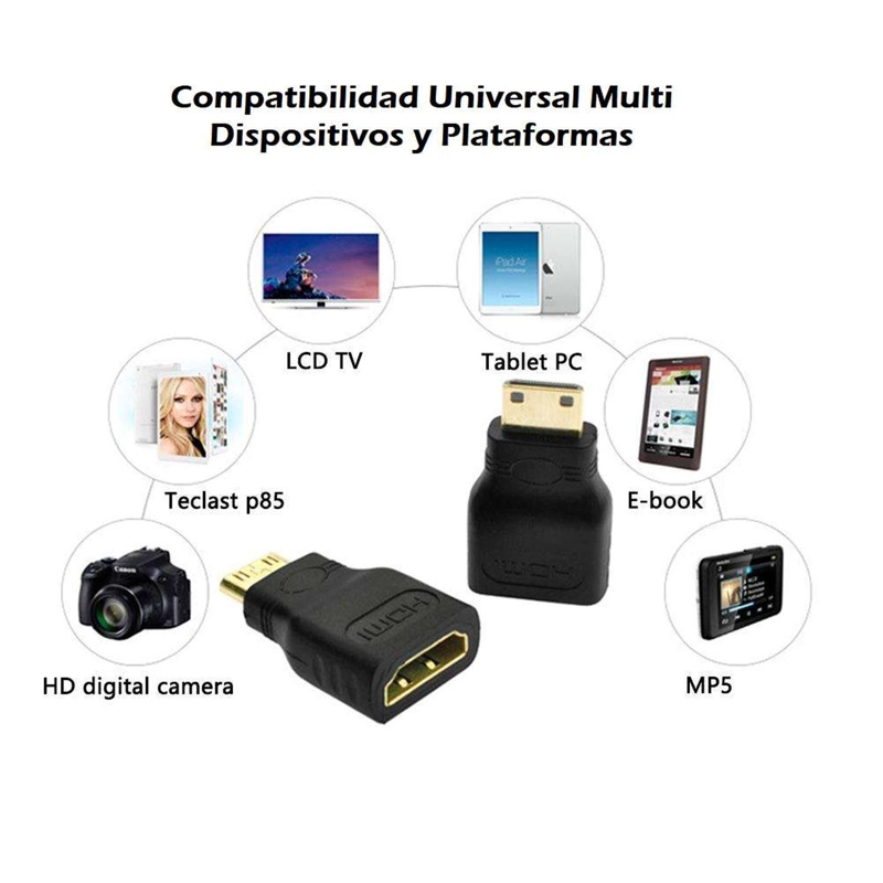 ADAPTADOR GEN EXTENSOR HDMI A MINI HDMI CAMARA TABLET PANTALLA HDMI A MINI HDMI - 7