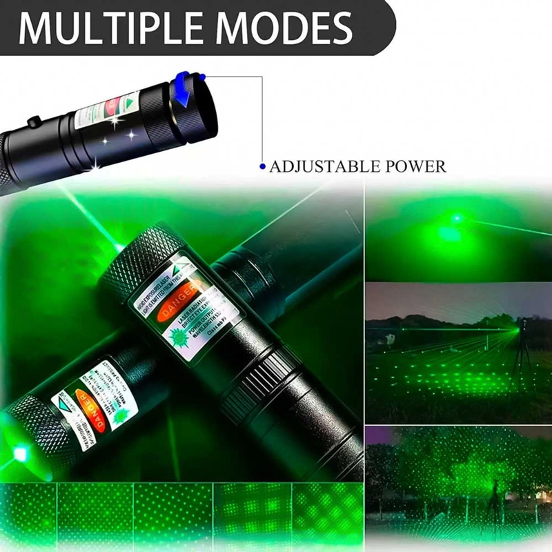 LASER VERDE RECARGABLE 6 CM PUNTERO ASTRONOMICO ALTA POTENCIA LASER VERDE - 2
