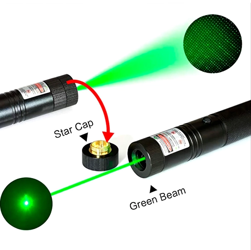 LASER VERDE RECARGABLE 6 CM PUNTERO ASTRONOMICO ALTA POTENCIA LASER VERDE - 3