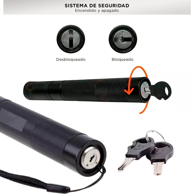 LASER VERDE RECARGABLE 6 CM PUNTERO ASTRONOMICO ALTA POTENCIA LASER VERDE - 8