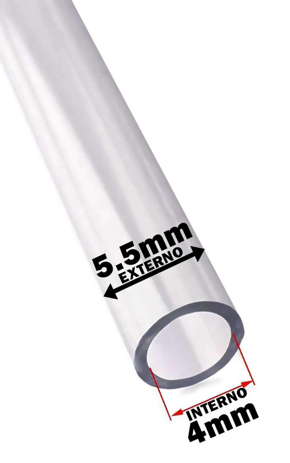 MANGUERA TRANSPARENTE CLEAR 4MM 1 METRO TRASLUCIDA 4MM*1METRO - 2