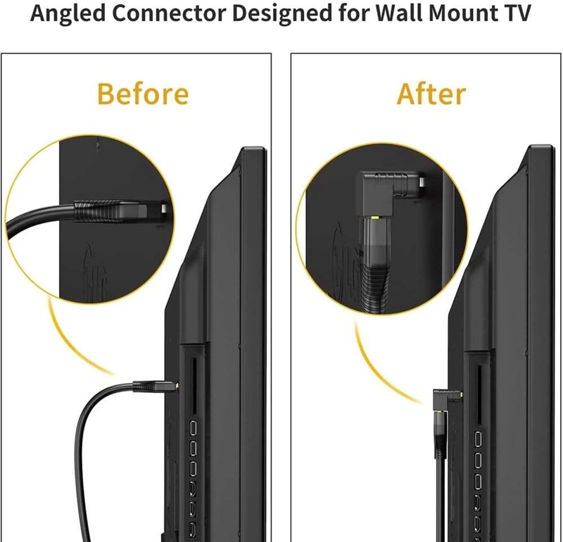 COPLA GEN ADAPTADOR PARA HDMI ANGULO 90 CABLE PANTALLA TV LED PC NOTEBOOK HDMI EN L - 6