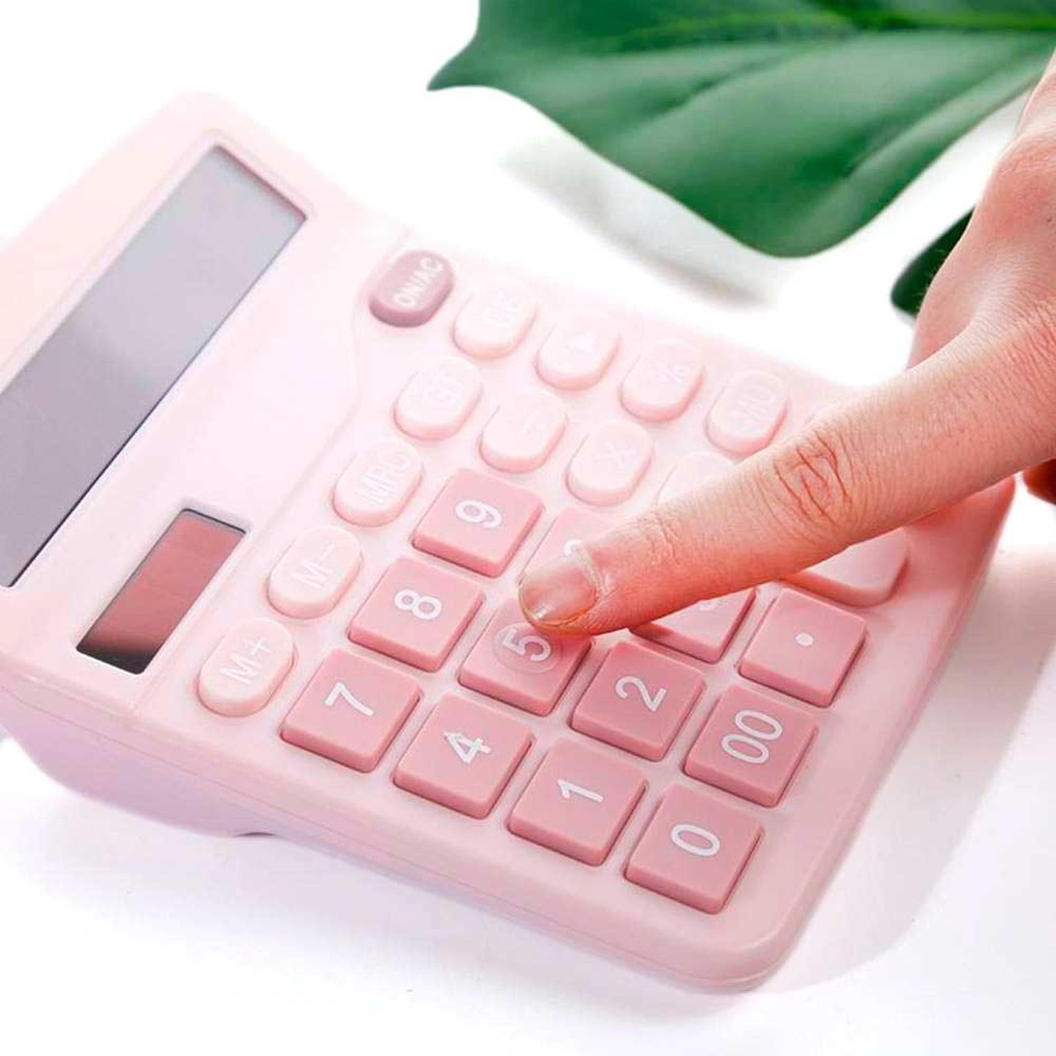 CALCULADORA ROSA PINK ESCRITORIO OFICINA COLEGIO ROSADA ROSADO PASTEL 837C - 3