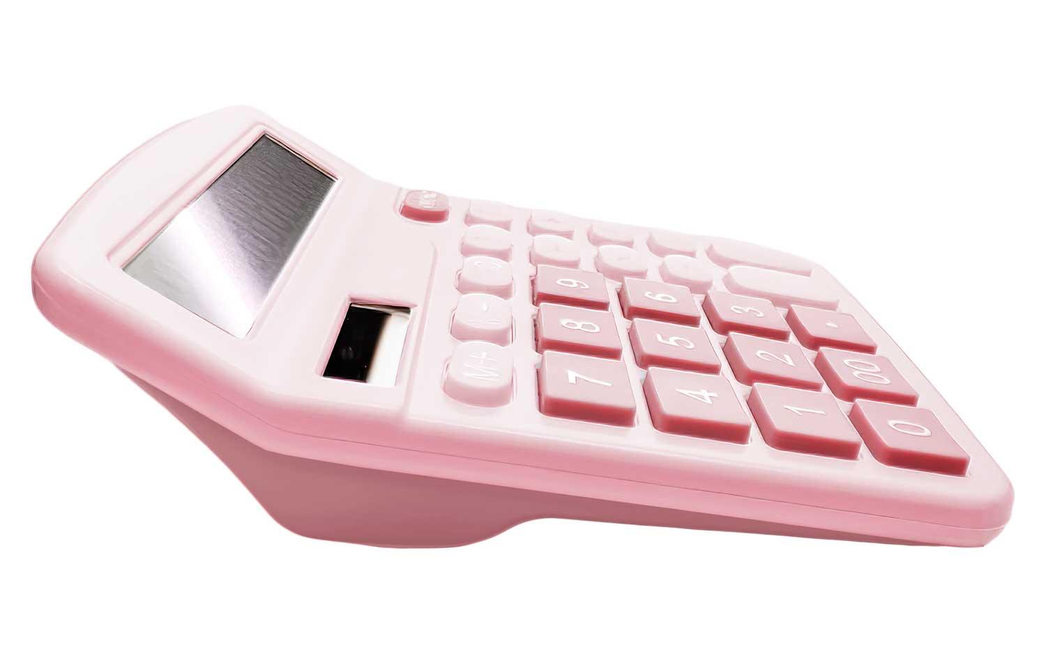 CALCULADORA ROSA PINK ESCRITORIO OFICINA COLEGIO ROSADA ROSADO PASTEL 837C - 7
