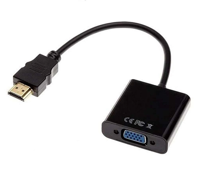 CONVERSOR DE HDMI A VGA CON AUDIO CABLE ADAPTADOR FULL HD - 4