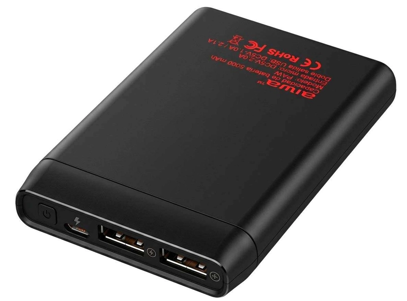 CARGADOR POWER BANK PORTATIL USB BATERIA RECARGABLE EXTERNA AIWA PAW50 - 2