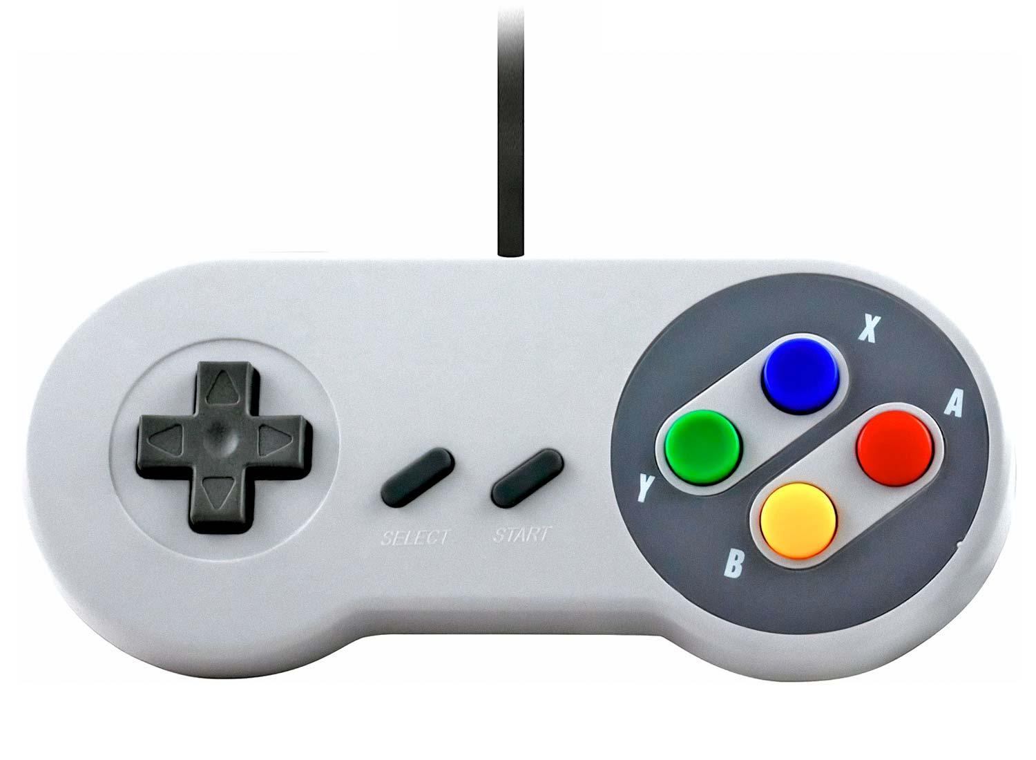 CONTROL JOYSTICK PC USB CONSOLA MANDO SNES SUPER NES JOYPAD RETRO VINTAGE SUPER N - 7