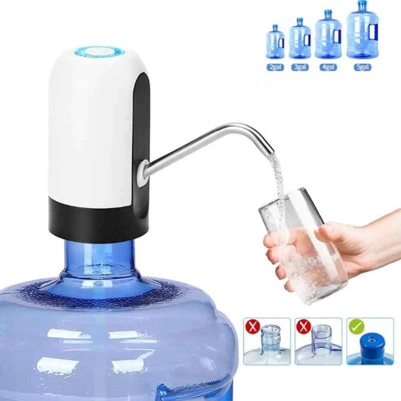 BOMBA DISPENSADORA AGUA ELECTRICO RECARGABLE BOTELLON MULTICOLOR CLASICO COLOR AL AZAR - 3