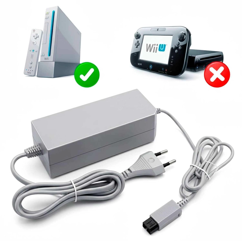 TRANSFORMADOR FUENTE PODER CONSOLA CLASICA PARA NINTENDO WII CARG.WII - 4