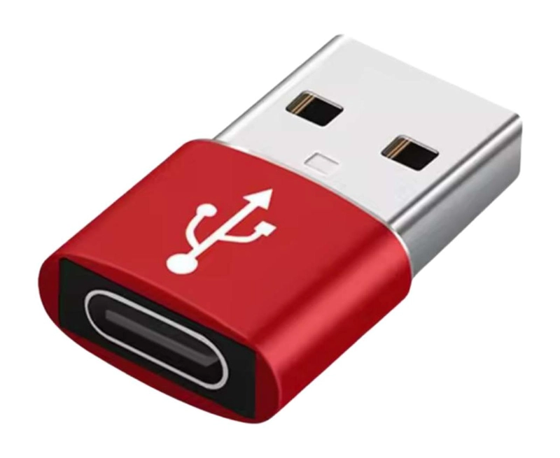 ADAPTADOR GEN USB MACHO A TIPO C HEMBRA PC CELULAR NOTEBOOK USB TIPO-C COLOR AL AZAR - 1