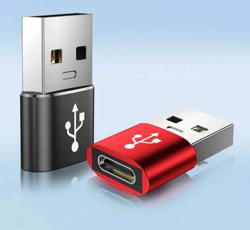 ADAPTADOR GEN USB MACHO A TIPO C HEMBRA PC CELULAR NOTEBOOK USB TIPO-C COLOR AL AZAR - 3