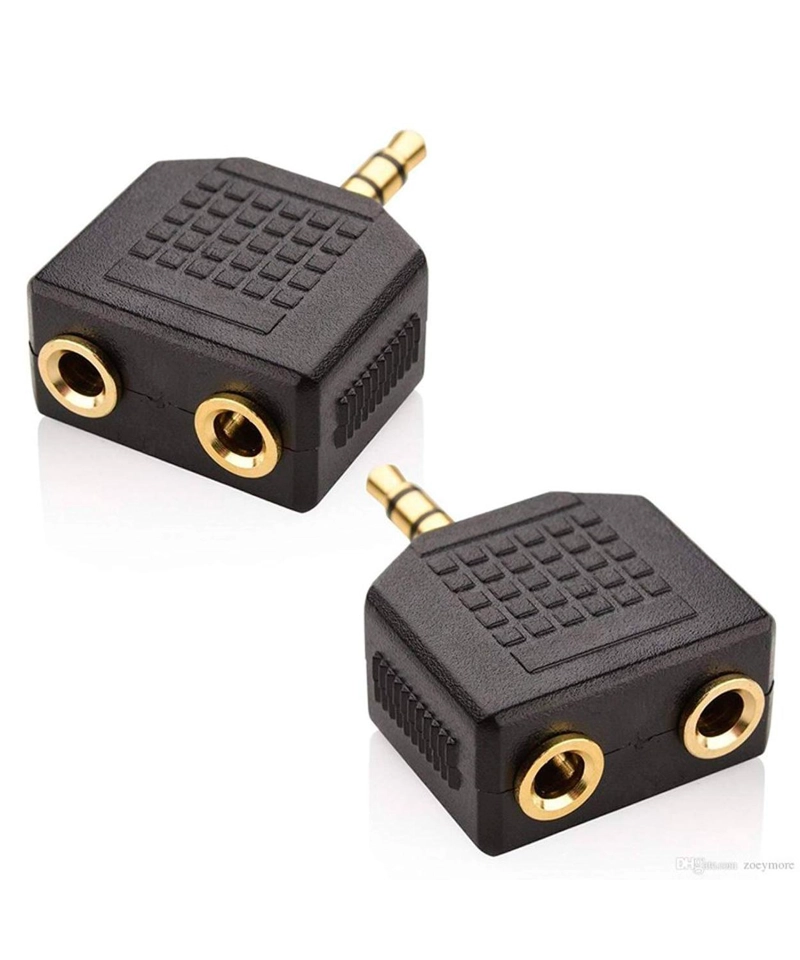 ADAPTADOR AUDIO SPLITTER COMPARTE MUSICA CONECTOR PLUG JACK 3.5MM 2 EN 1 CLONA 2X1 AUDIO - 3
