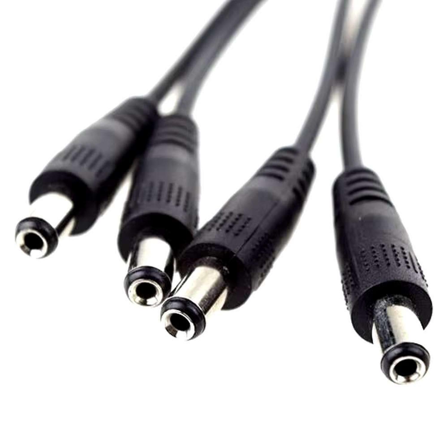 CABLE PODER SPLITTER CAMARA SEGURIDAD 4 SALIDAS JACK 5.5*2.5 JACK 5.5 - 2.5 - 5