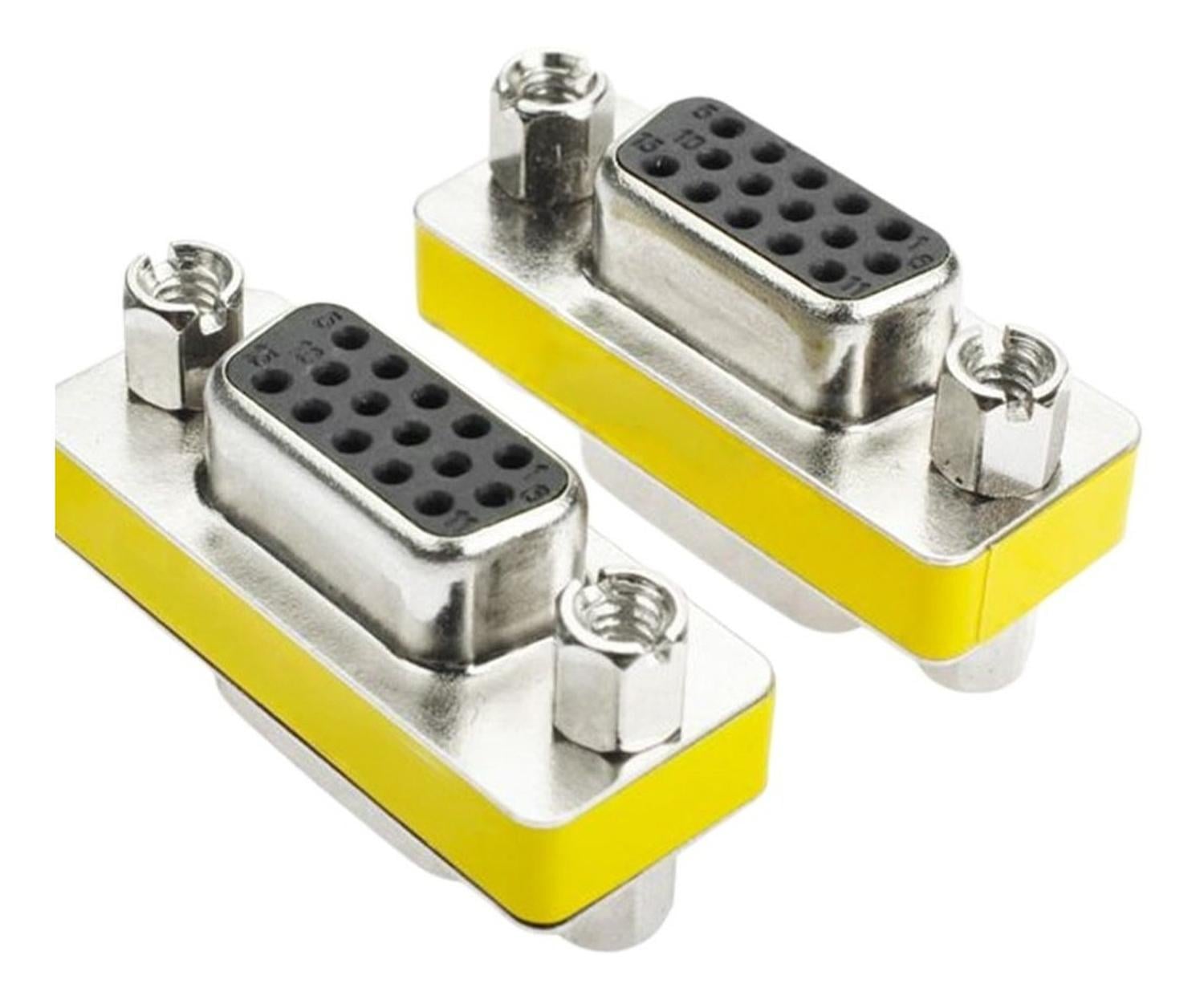 COPLA ADAPTADOR VGA HEMBRA HEMBRA DB15 ALARGADOR EXTENSION CAMBIADOR DE GENERO COPLA VGA