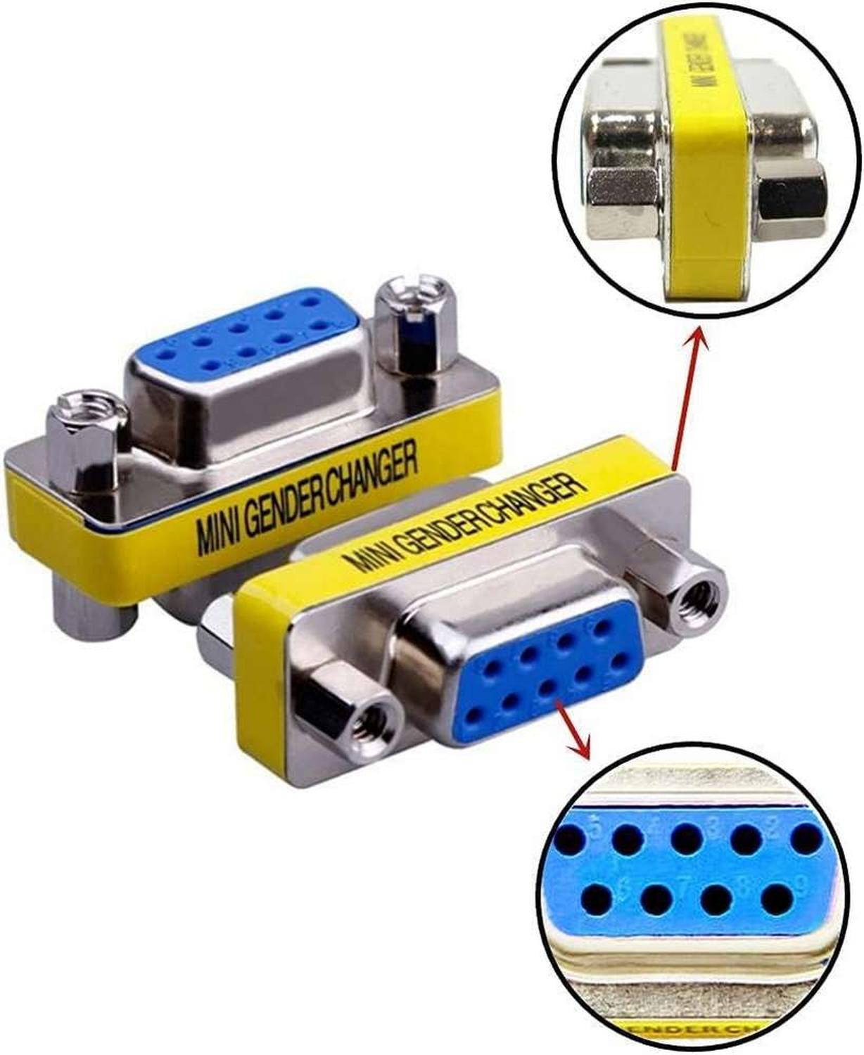 COPLA GEN SERIAL RS232 9 PINES ADAPTADOR DB9 HEMBRA HEMBRA 9 PIN RS232 9 PIN - 5