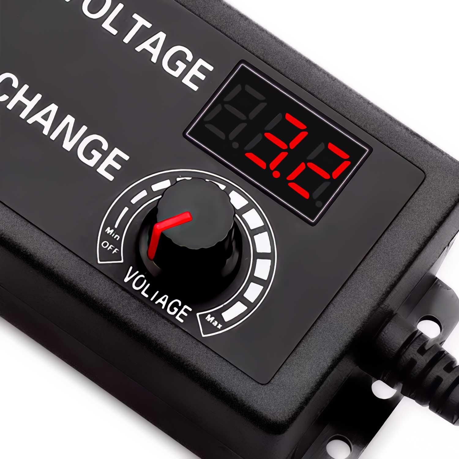 FUENTE GEN REGULADA 3V A 24V TRANSFORMADOR ELIMINADOR PILAS UNIVERSAL - 5