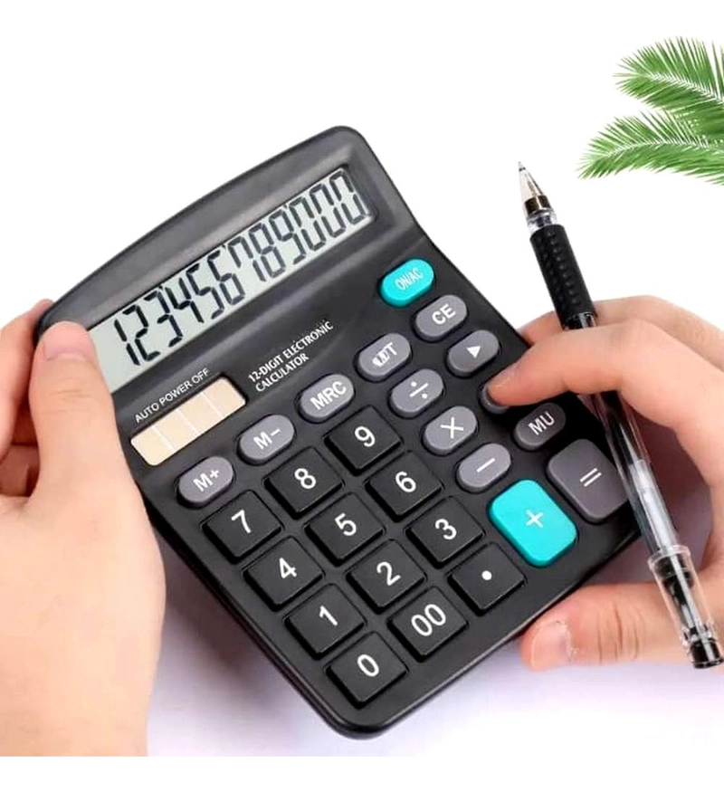 CALCULADORA GEN LCD 12 DIGITOS ESCUELA OFICINA CASA COMERCIO AL AZAR 837 - 3